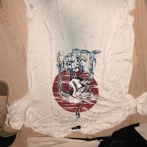 Diesel ripped tee graphic